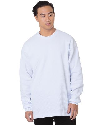 Bayside Apparel 8205 USA-Made Heavyweight Waffle K in White