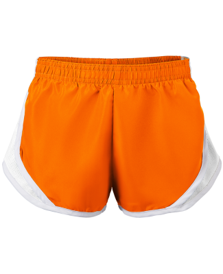 Soffe 081G Girl's Short in Orange/white 809