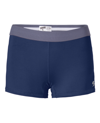 Soffe 1110V Jr's Short Dri in Navy/gun metal j68