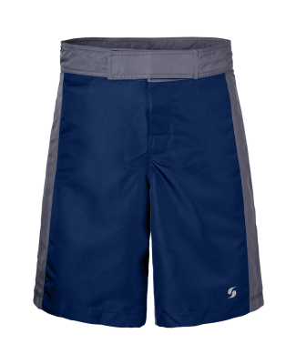 Soffe 1010M MENS MMA SHORT POLY in Navy/gunmetal 4yb