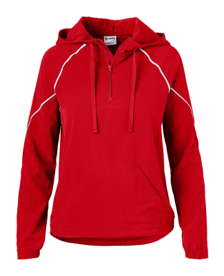 Soffe 1027V JRS LIGHTWEIGHT PULLOVER HOOD in Red 620