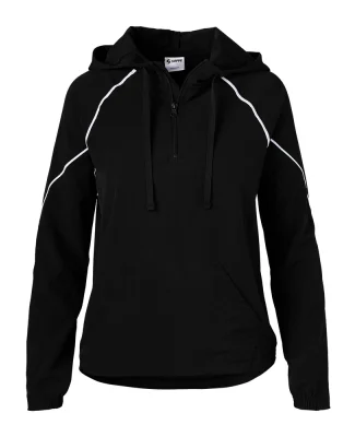 Soffe 1027V JRS LIGHTWEIGHT PULLOVER HOOD in Black j61