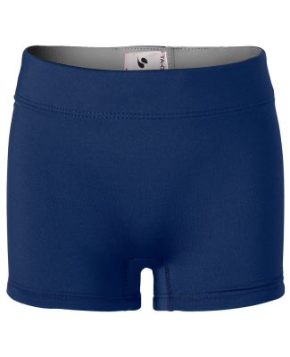 Soffe 1088G GIRLS REVERSIBLE SHORT in Navy/gunmetal 94b