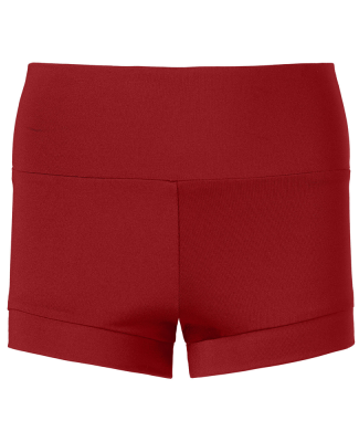 Soffe 1159G GRL HIGH RISE SLAY SHORTIE in Cardinal 601