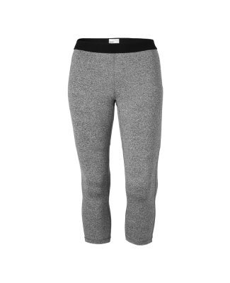 Soffe 1165C CURVES SOFFE DRI HEATHER CAPRI in Grey heather 90m