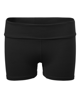 Soffe 1178G GIRLS ROLLDOWN SHORT in Black 001