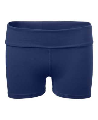 Soffe 1178G GIRLS ROLLDOWN SHORT in Navy 410