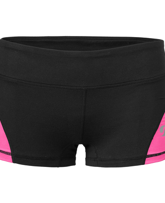 Soffe 1180V JRS SOFFE DRI CLRBLCK SHORT in Black/neon pink 90d