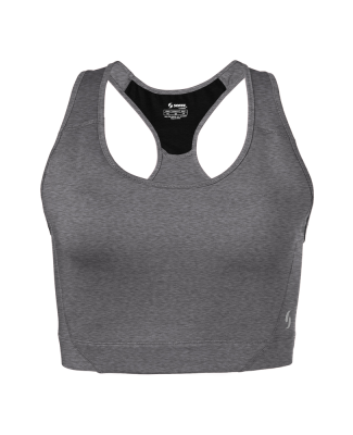 Soffe 1210C CURVES MID IMPACT BRA in Grey heather 90m