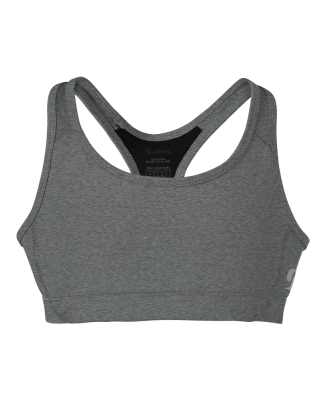 Soffe 1210G Girls MI Bra in Grey heather j83