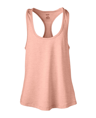 Soffe 1510V JRS PERFORMANCE RACER TANK in Peach bud heather 836