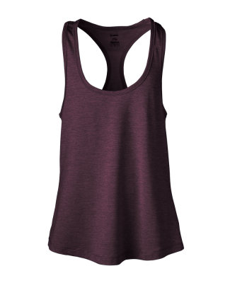 Soffe 1510V JRS PERFORMANCE RACER TANK in Potent purple heather 91g