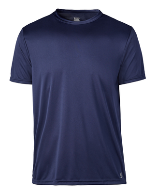 Soffe 1535MU Adult SS Poly Tee in Navy w11