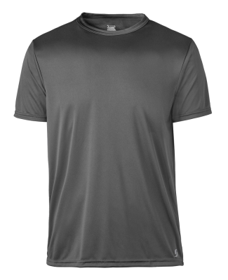 Soffe 1535MU Adult SS Poly Tee in Gun metal w3r