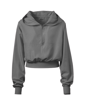 Soffe 1489V JRS SQUAD QTRZIP HOODIE in Gunmetal 017