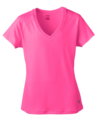 Soffe 1505V JRS PERFORMANCE TEE in Neon pink 670