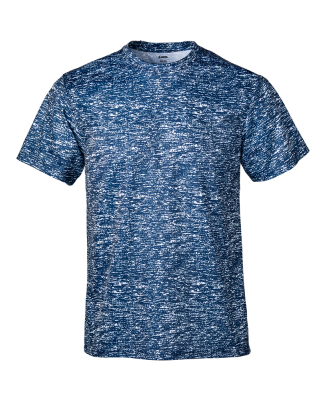 Soffe 1533M ADULT MELANGE PERFORMANCE TEE in Navy heather 94c