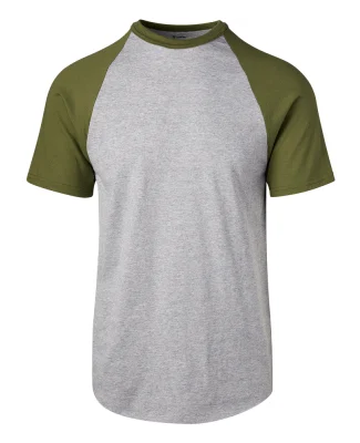 Soffe 208M Adult B/B Tee in Od green gey