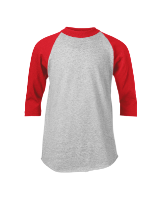 Soffe 210B Youth B/B Tee Oxf in Red r6m