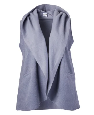 Soffe 1650C CURVES SLEEVELESS CARDIGAN in Washed grey 030