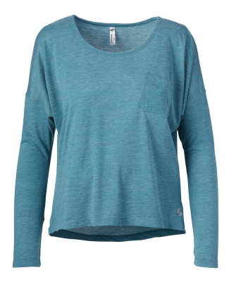 Soffe 1755V JRS DOLMAN LONG SLEEVE in Midnight teal heather 419