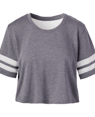 Soffe 1789V JRS SQUAD MESH CROP in Grey heather 90m