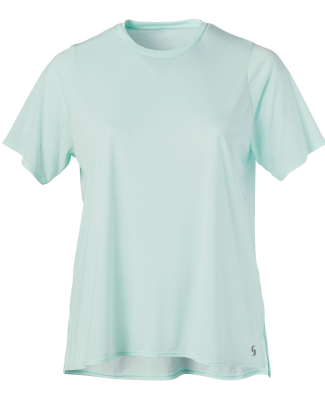 Soffe 1795C CURVES BEST FITTING TEE in Crystal green 337