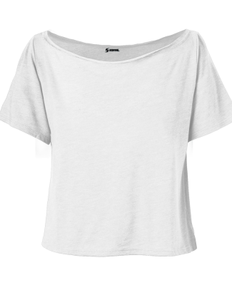 Soffe 1835V JRS DANCE TEE in White on white 103