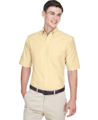8972 UltraClub® Men's Classic Wrinkle-Free Blend  in Butter