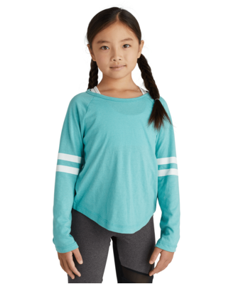 Soffe 3056G GIRLS FAN CREW in Purple w21