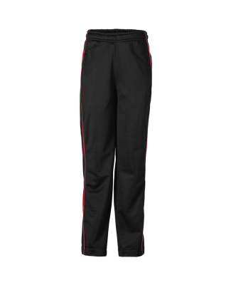 Soffe 3245Y Tricot Pant Brush in Black/red 943