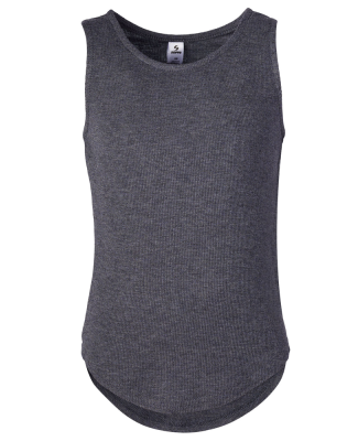 Soffe 1952G GIRLS RIB SLIM TANK in Grey heather 90m