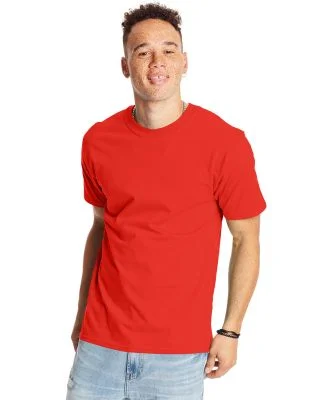 5180 Hanes Beefy-T Poppy Red