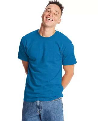 5180 Hanes Beefy-T Sapphire Pepper Heather