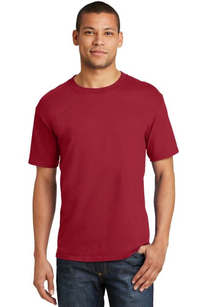 5180 Hanes Beefy-T in Deep red