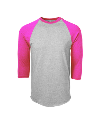 Soffe 210M Adult B/B Tee Oxf in Neon pink rjj