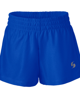 Soffe 4648G GIRLS MINI MESH SHORT in Royal 430