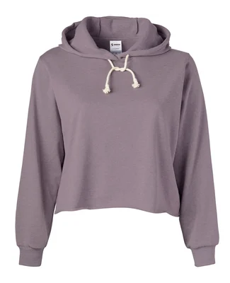 Soffe 5639C CURVES CROP HOODIE in Chalk purple 579