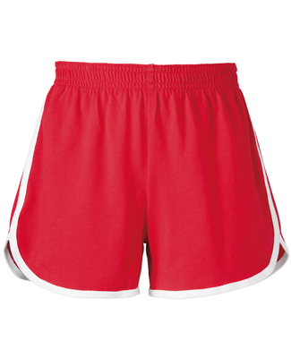 Soffe 5707G Grl Dolphin Short in Red ja3