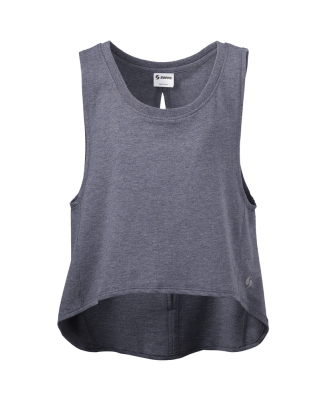 Soffe 5815V JRS VENTED BACK RETRO TANK in Grey heather 90m