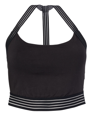 Soffe 5904C CURVES TEAM SPORTS BRA in Black 001