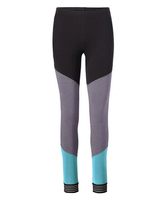 Soffe 5915V JRS SPIRIT LEGGING in Black/grey heather/dusty turq 448