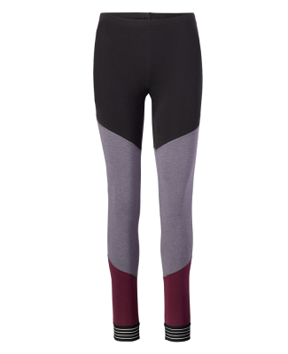 Soffe 5915V JRS SPIRIT LEGGING in Black/grey heather/maroon 609