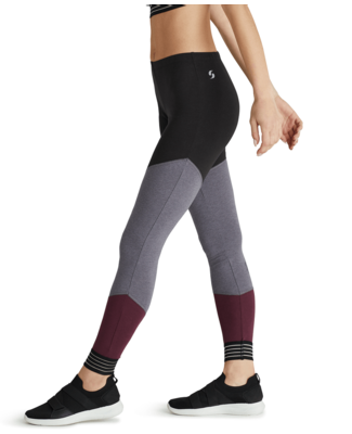 Soffe 5915V JRS SPIRIT LEGGING in Black/grey heather/white 016