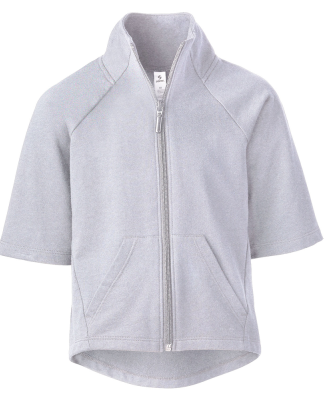 Soffe 5837G GIRLS HI LO SLAY ZIP in Ash 056