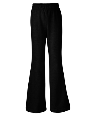 Soffe 5852G GIRLS OPEN BOTTOM DANCE PANT in Black 001