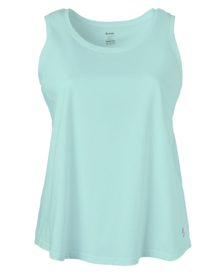 Soffe 6504C CURVES CAMP TANK in Crystal green 337