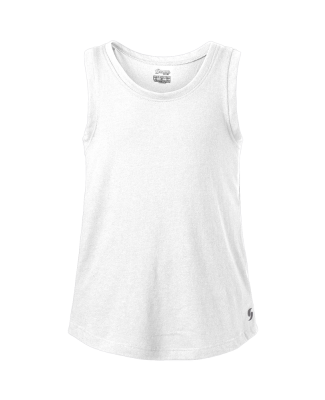 Soffe 6504G GIRLS CAMP TANK in White 100