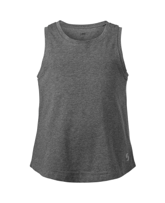 Soffe 6504G GIRLS CAMP TANK in Grey heather 90m