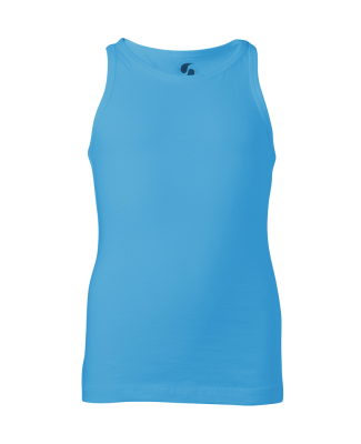 Soffe 6509G GIRLS CORE TANK in Surf blue 401